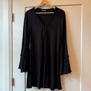Black Bell Sleeve Dress